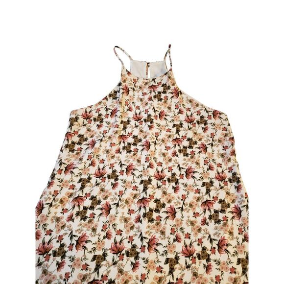 Everly Womens Halter Sundress Floral Multicolor S Sleeveless Lined Knee Length - Picture 3 of 11